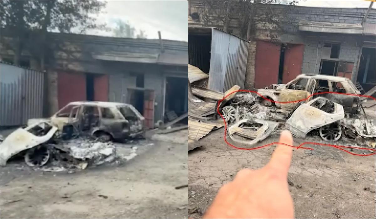 У відомого ведучого під час атаки на Вишневе дотла згорів Range Rover (фото) У відомого ведучого під час атаки на Вишневе дотла згорів Range Rover (фото)