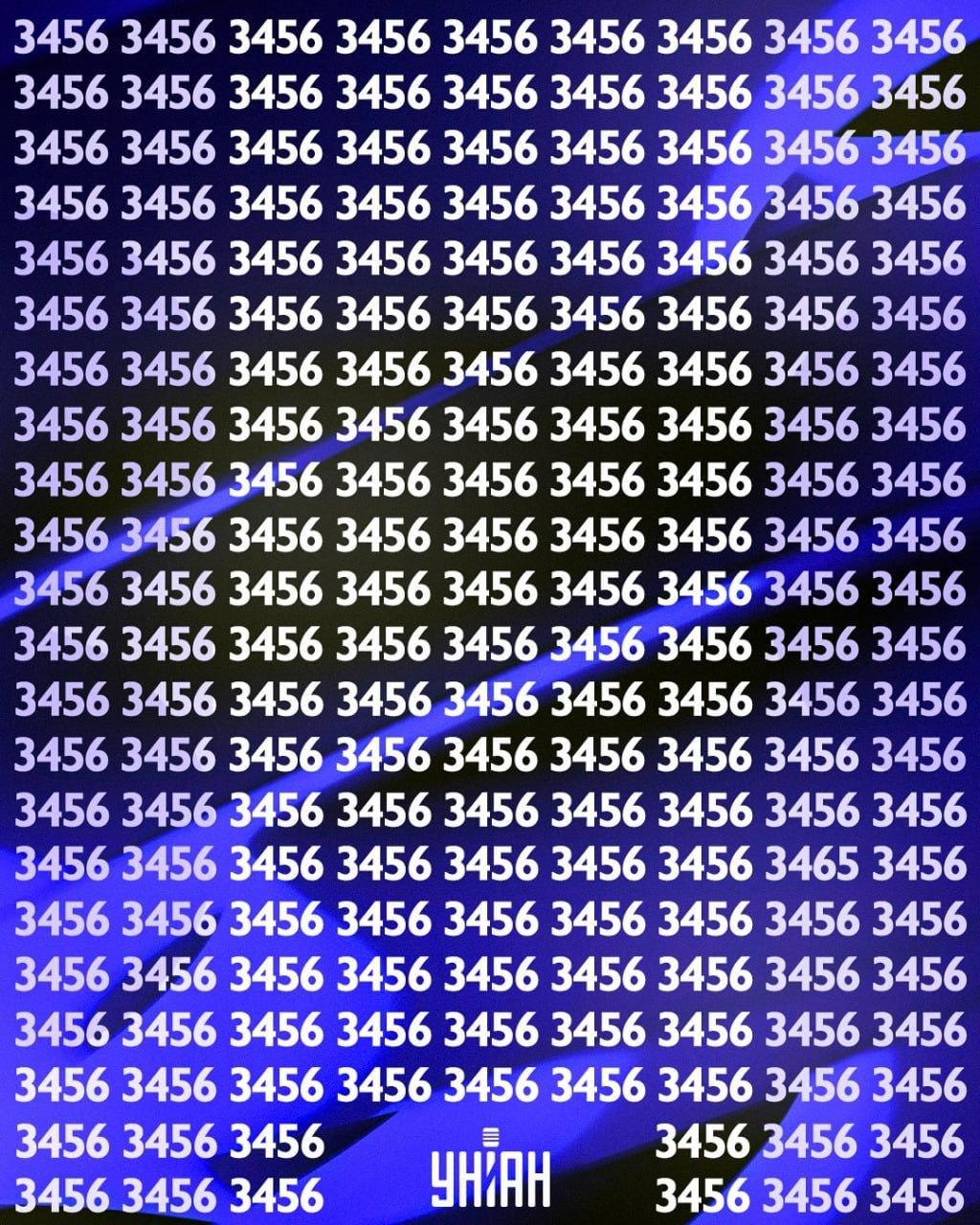 Тільки 1% людей може знайти число '3465' за 11 секунд: дуже складна головоломка Тільки 1% людей може знайти число '3465' за 11 секунд: дуже складна головоломка