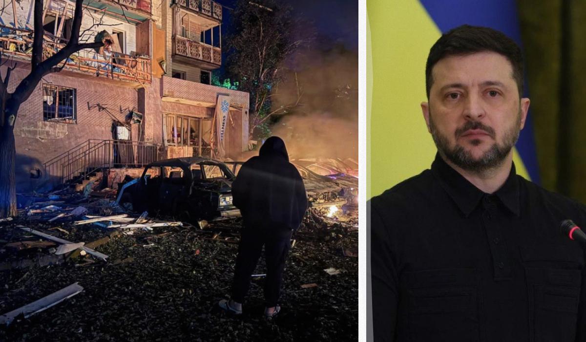 Вночі Росія здійснила одну з наймасованіших балістичних атак на Київ, - Зеленський Вночі Росія здійснила одну з наймасованіших балістичних атак на Київ, - Зеленський