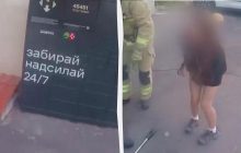 У Рівному дівчина випадково опинилась зачиненою у поштоматі: деталі (відео)