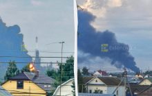 У Самарській області після атаки дронів палає найбільший НПЗ (відео, фото)