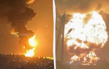 Москву массированно атаковали дроны, в Ставропольском крае пылает нефтебаза (видео)