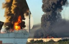 Дроны разбомбили нефтебазу и крупнейший логистический центр под Москвой