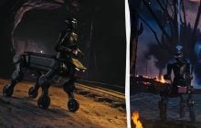 У Китаї продемонстрували робота-кентавра, який може гасити лісові пожежі