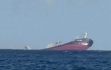 Біля Одеси потонуло торговельне судно, яке атакували росіяни (відео)