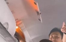 Пауербанк спалахнув прямо в багажній полиці пасажирського літака (відео)