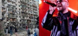 Известный украинский певец показал пугающий вид с балкона после атаки на Киев