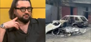 У відомого ведучого під час атаки на Вишневе дотла згорів Range Rover (фото)