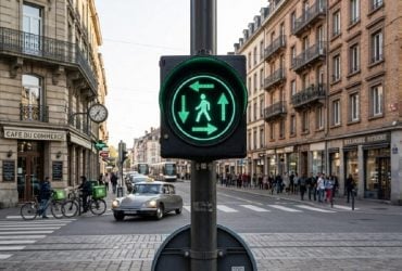 Стрілки, які змінюють усе: що за дивний символ малюють на світлофорах у Бельгії