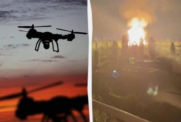 Атака на РФ: у Бєлгороді горить філія Газпрому, на Москву летіли сотні дронів (відео)