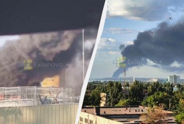 В Ростовской области после атаки дронов горят нефтебазы и порт, объявлена эвакуация (видео)