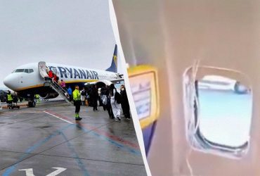 Жах на висоті 6000 метрів: пасажира Ryanair ледь не висмоктало через ілюмінатор (відео)