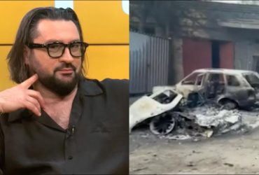 У відомого ведучого під час атаки на Вишневе дотла згорів Range Rover (фото)