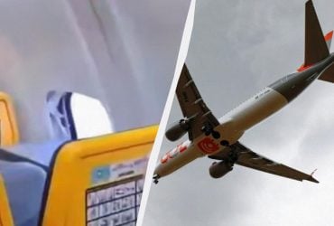 У Ryanair відреагували на жахливий інцидент з пасажиром, якого ледь не витягло через вікно