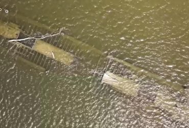 Низька вода в Дунаї оголила затонулі кораблі Другої світової війни
