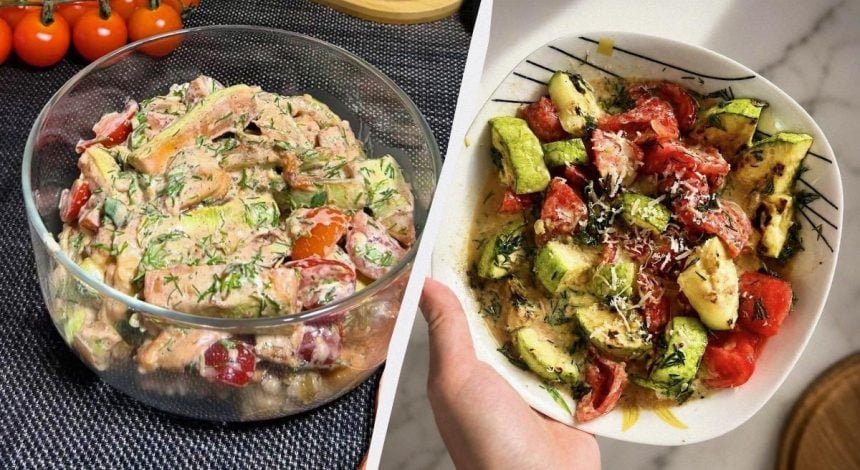 Салат с кабачком стал хитом соцсетей: простой и вкусный рецепт