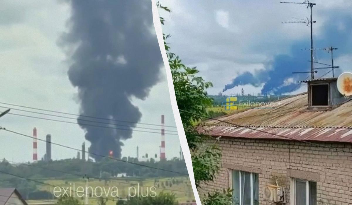За 1500 км від кордону: в Уфі після атаки дронів палає нафтопереробний завод (відео)