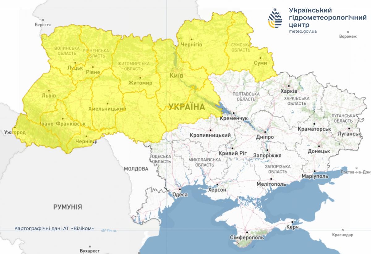 7 серпня Україну накриє негода: синоптики попереджають про небезпеку після спеки (карта) 7 серпня Україну накриє негода: синоптики попереджають про небезпеку після спеки (карта)