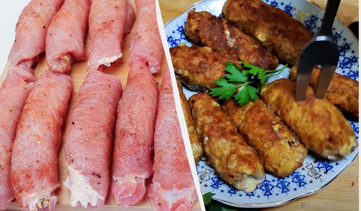 рулетики зі свинини рулетики зі свинини