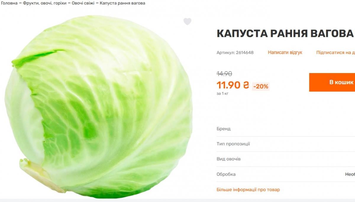 Ціни на капусту в Україні різко почали зростати: скільки коштує кілограм зараз