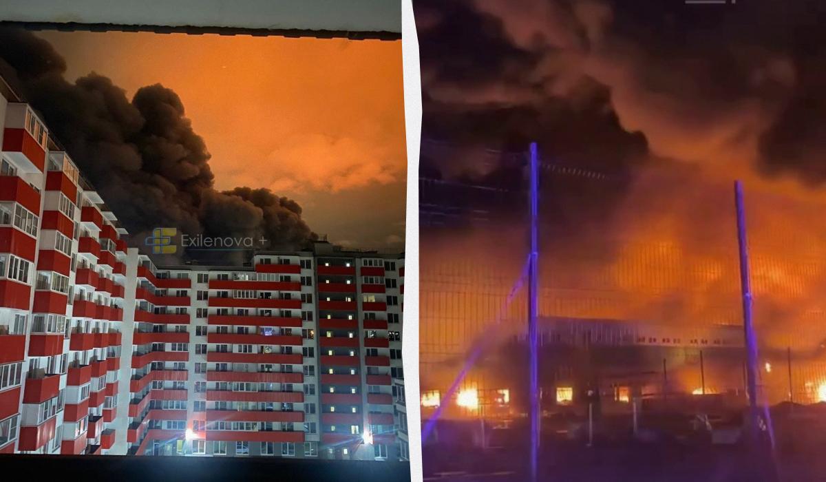 Під Санкт-Петербургом горить величезна промзона із важливими підприємствами ВПК (відео)