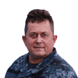 офіцер ВМС України Андрій Риженко