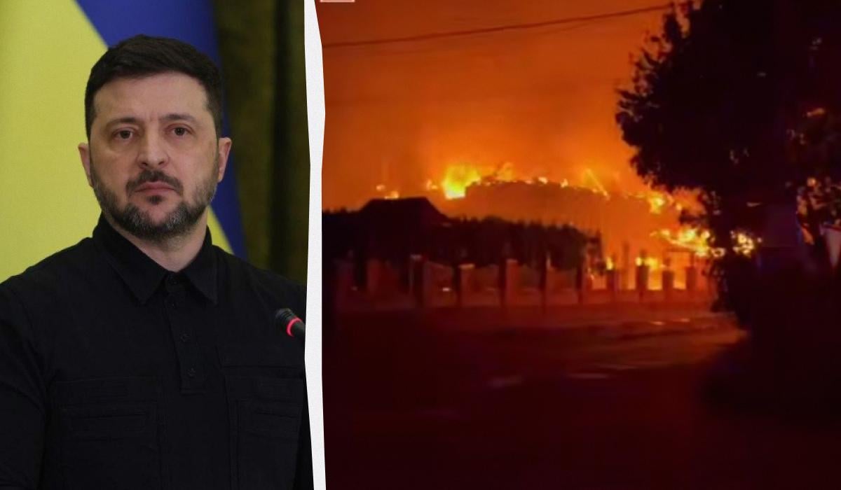 Влучання було у склад боєприпасів: Зеленський розкрив наслідки удару РФ по Київщині