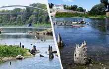 Тиса отступила и показала остатки моста времен Османской империи (фото)