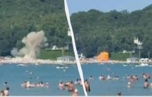 Россияне сбили дрон прямо над заполненным людьми пляжем в Геленджике: есть погибшие