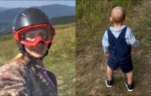 Никитюк с годовалым сыном укатила на отдых в горы и нарвалась на хейт
