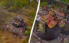 Окупанти почали відправляти на штурм танки з активним захистом від FPV-дронів