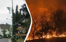 В Германии из-за лесного пожара полностью эвакуировали деревню