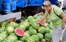 Арбузы из Херсонской области вернулись на столичные ярмарки: какие цены в этом году