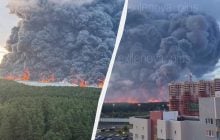 Москву атакували сотні дронів, горить найбільший у Росії склад Wildberries (відео)