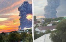 Украинские дроны впервые "разнесли" хаб Ozon в России: бушует пожар (видео)