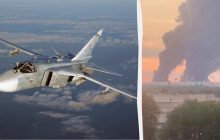 В "Саках" уничтожен Су-24М и четыре единицы аэродромной техники, – Зеленский