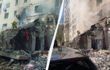 Російський безпілотник влучив у багатоповерхівку в центрі Чернігова: є поранені