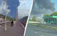 РФ масовано вдарила по Україні балістикою: на Київщині горять склади (відео)