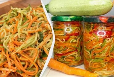 Выпросила рецепт кабачков по-корейски у продавца на рынке: готовлю просто так и на зиму