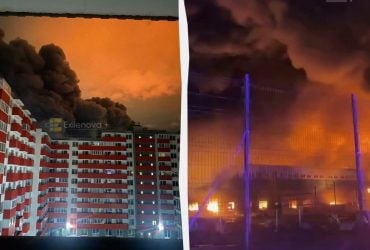 Під Санкт-Петербургом горить величезна промзона із важливими підприємствами ВПК (відео)