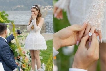 26-річна українська акторка заручилася на озері Комо і показала яскраві кадри