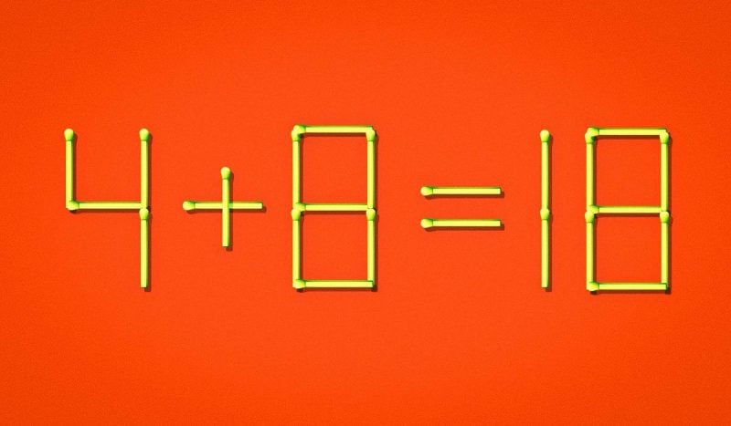 Які два сірники тут стоять неправильно: 5-секундний тест на IQ