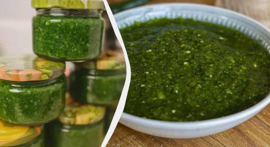 Вкуснейшая зеленая аджика на зиму за 5 минут без варки: идеально ко всем блюдам