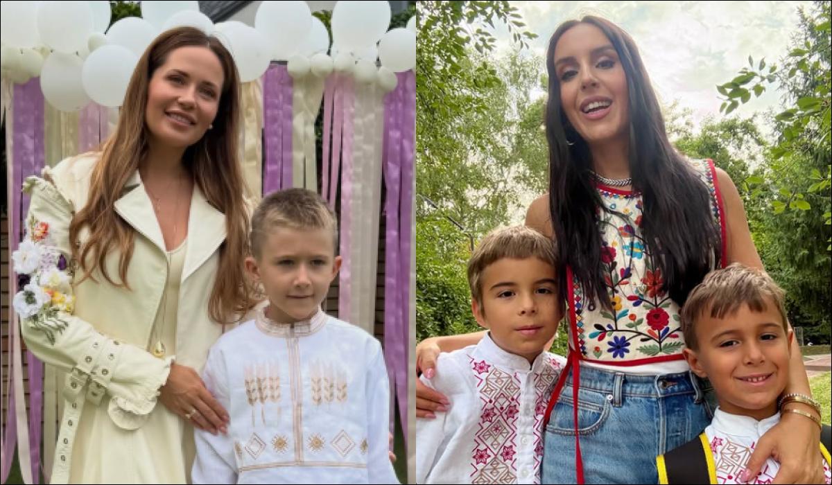 Несмотря на атаки и тревоги: украинские звезды повели детей в школы (фото)