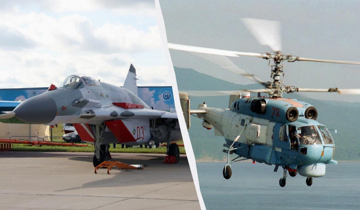 Силы обороны уничтожили российский самолет МиГ-29 и вертолет Ка-27, - Генштаб