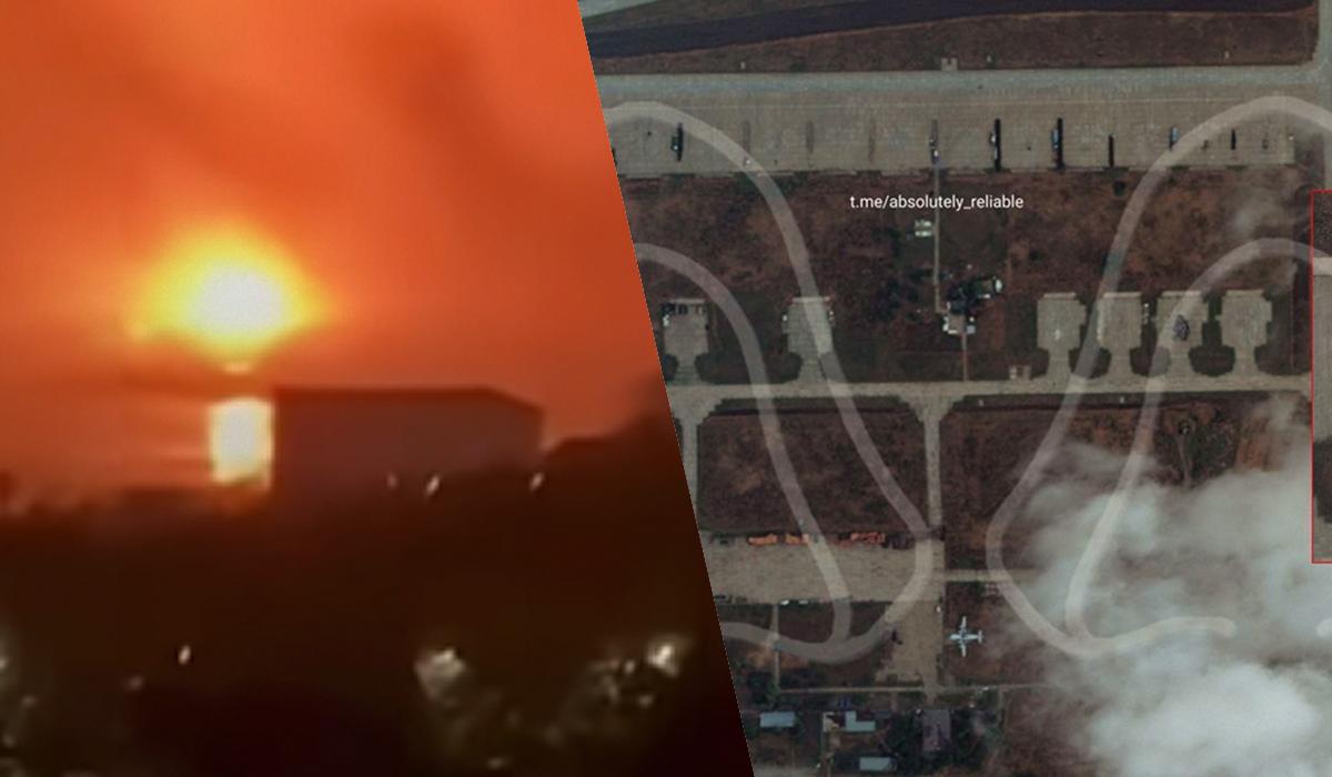 На авиабазе в Таганроге были поражены вертолеты Ми-35 и Ми-8, – аналитики