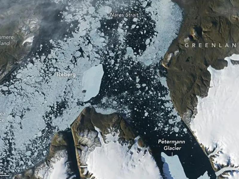 The iceberg captured by satellite / Photo: NASA