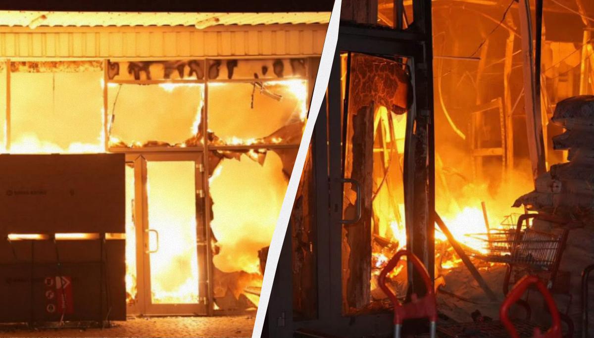 РФ масовано атакувала Одещину: згорів гіпермаркет, пошкоджено лікарню та продуктові склади РФ масовано атакувала Одещину: згорів гіпермаркет, пошкоджено лікарню та продуктові склади