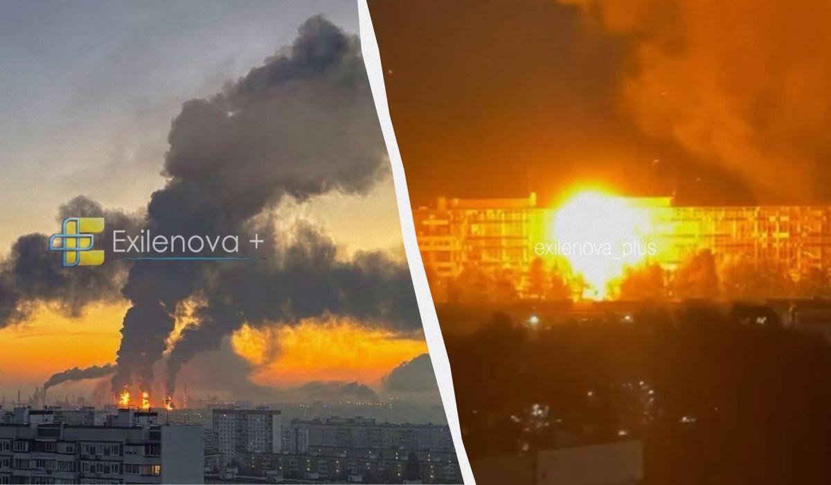 Росію масово атакували дрони: уражено один із найбільших нНПЗ та військовий завод