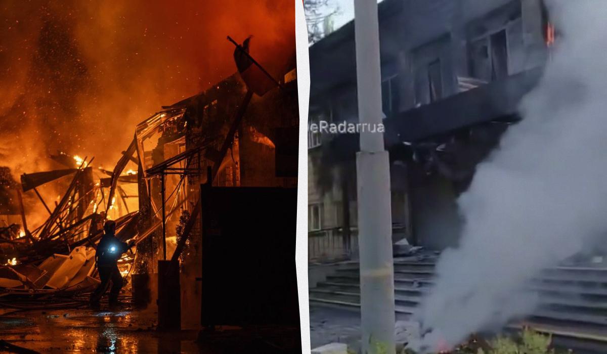 В Киеве российские дроны поразили школу и СТО, в Вишневом прилет по трассе (фото, видео) В Киеве российские дроны поразили школу и СТО, в Вишневом прилет по трассе (фото, видео)